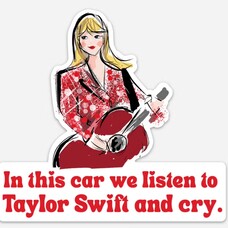 Taylor Swift - Drive and Cry Car Window Cling