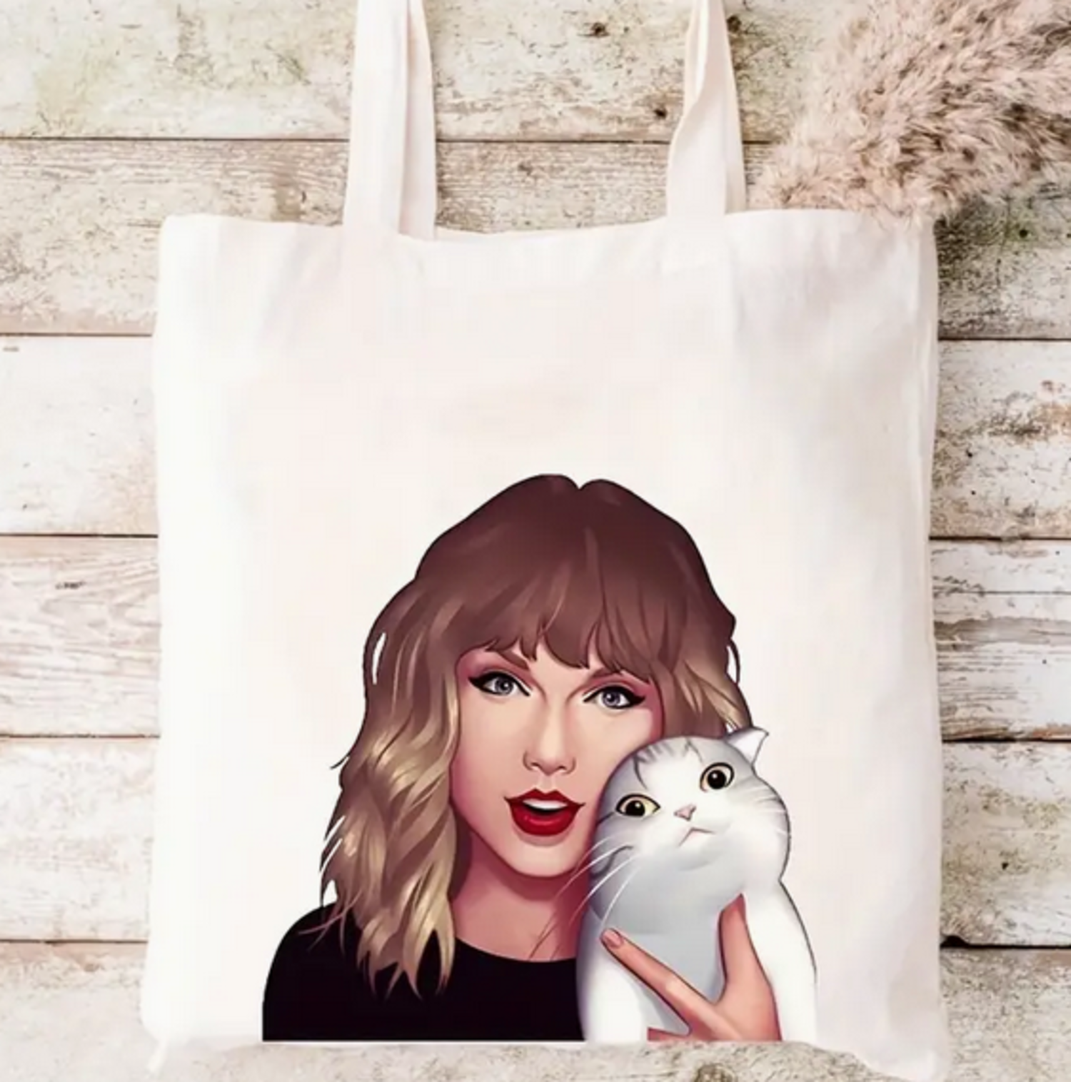 Taylor Swift Albums As Books Flower Canvas Tote Bag