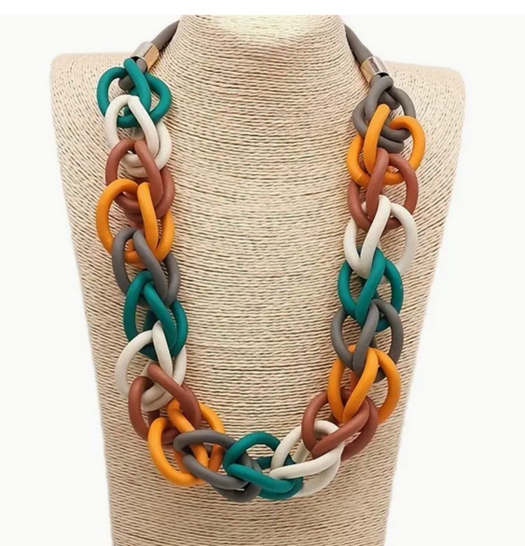 Bohemian Hollow Rubber Necklace