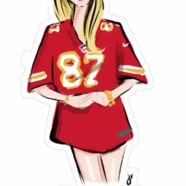 Taylor Swift LFG Chiefs Sticker
