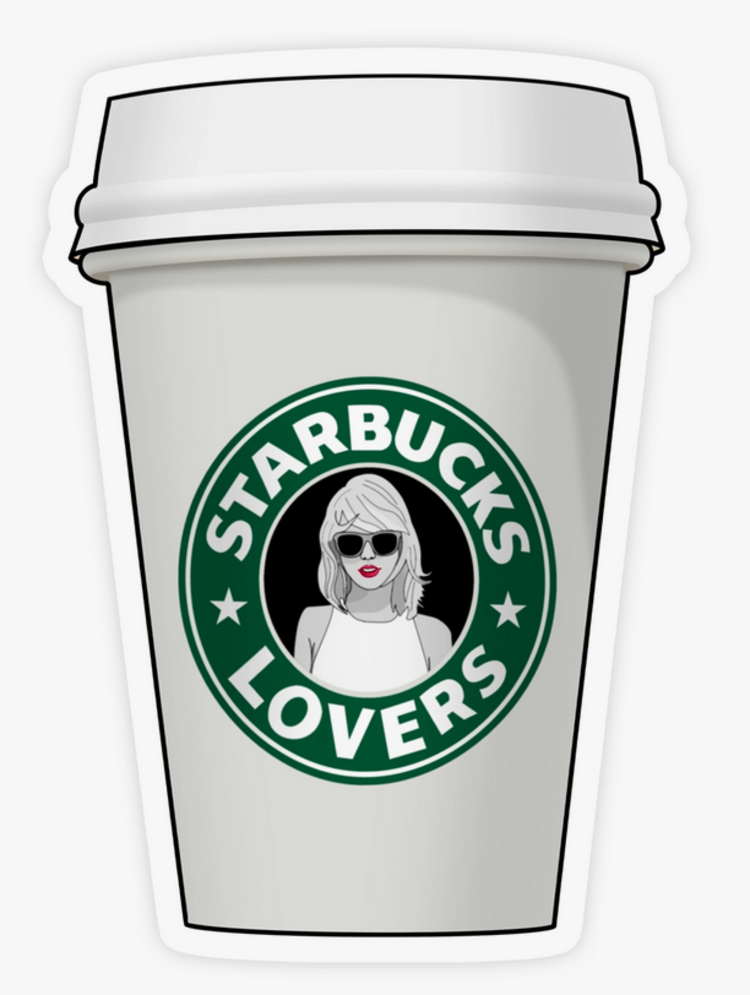 Shop Trimmings Stickers - Taylor Swift Starbuck Lovers Cup