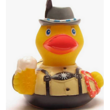 Duckshop German Rubber Duck Bayer w/ Pretzel