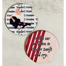 Sonny Rising Taylor Swift Guitar Red Coasters