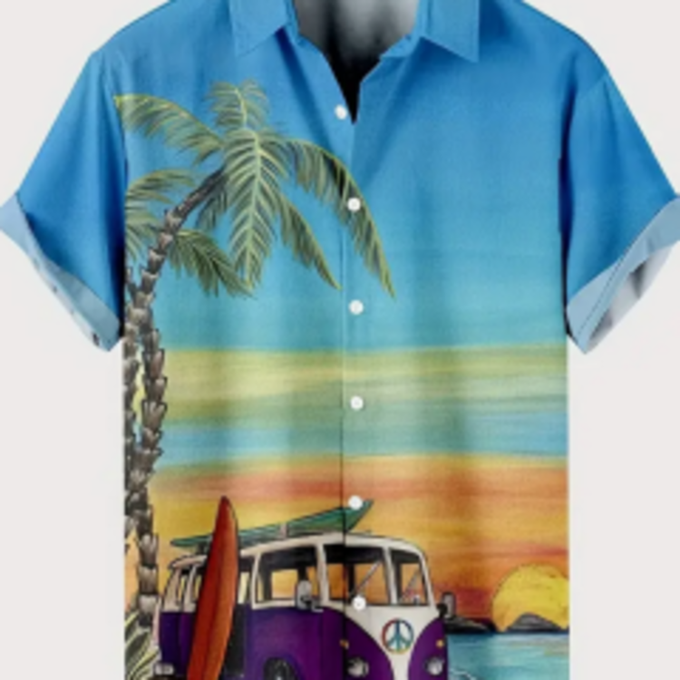 VW Van Hawaiian Shirt