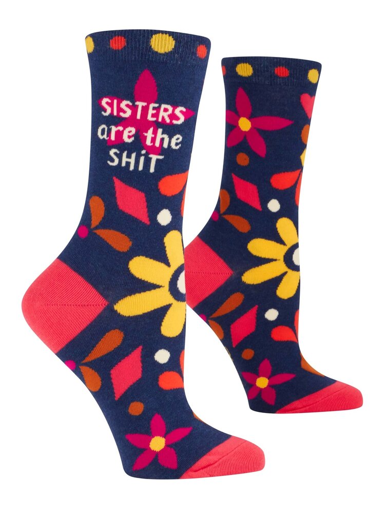 Sisters Are The Shit Crew Socks