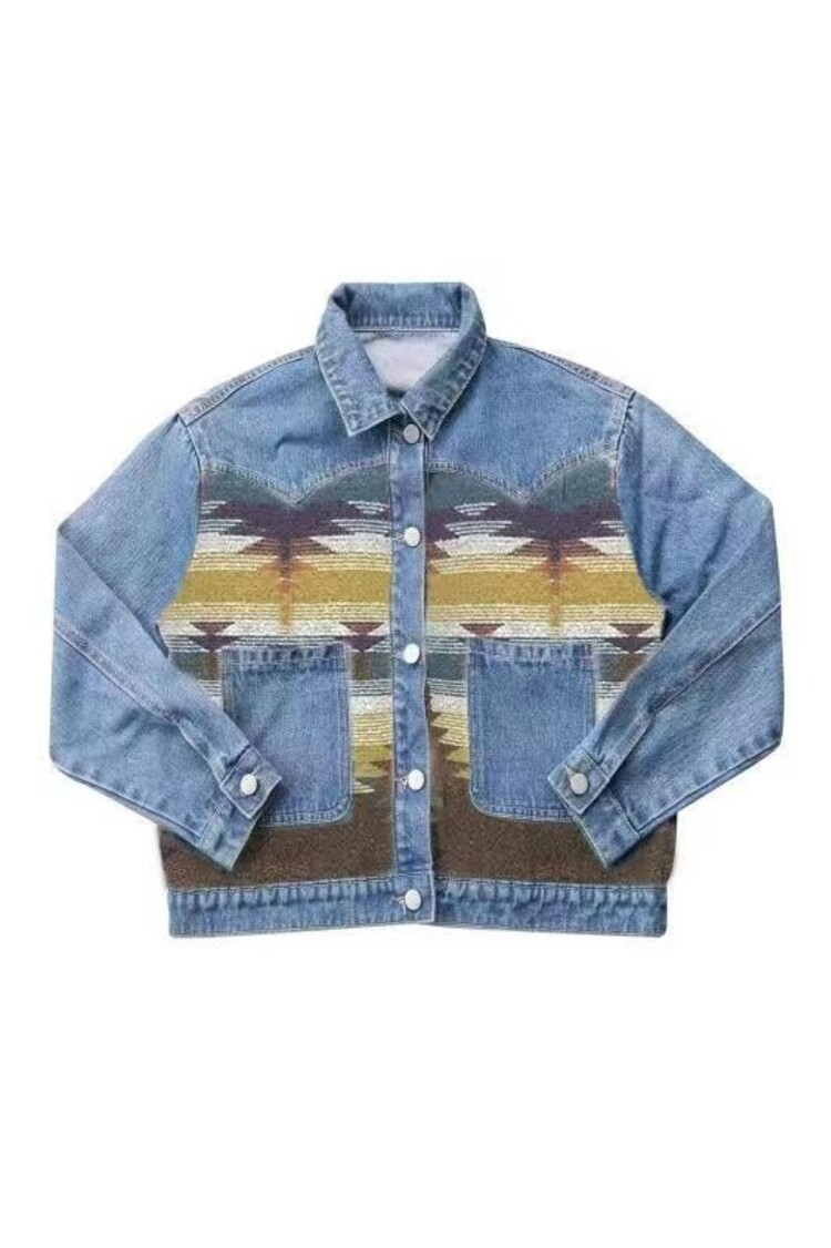 Wild Wild West Contrast Denim Jacket