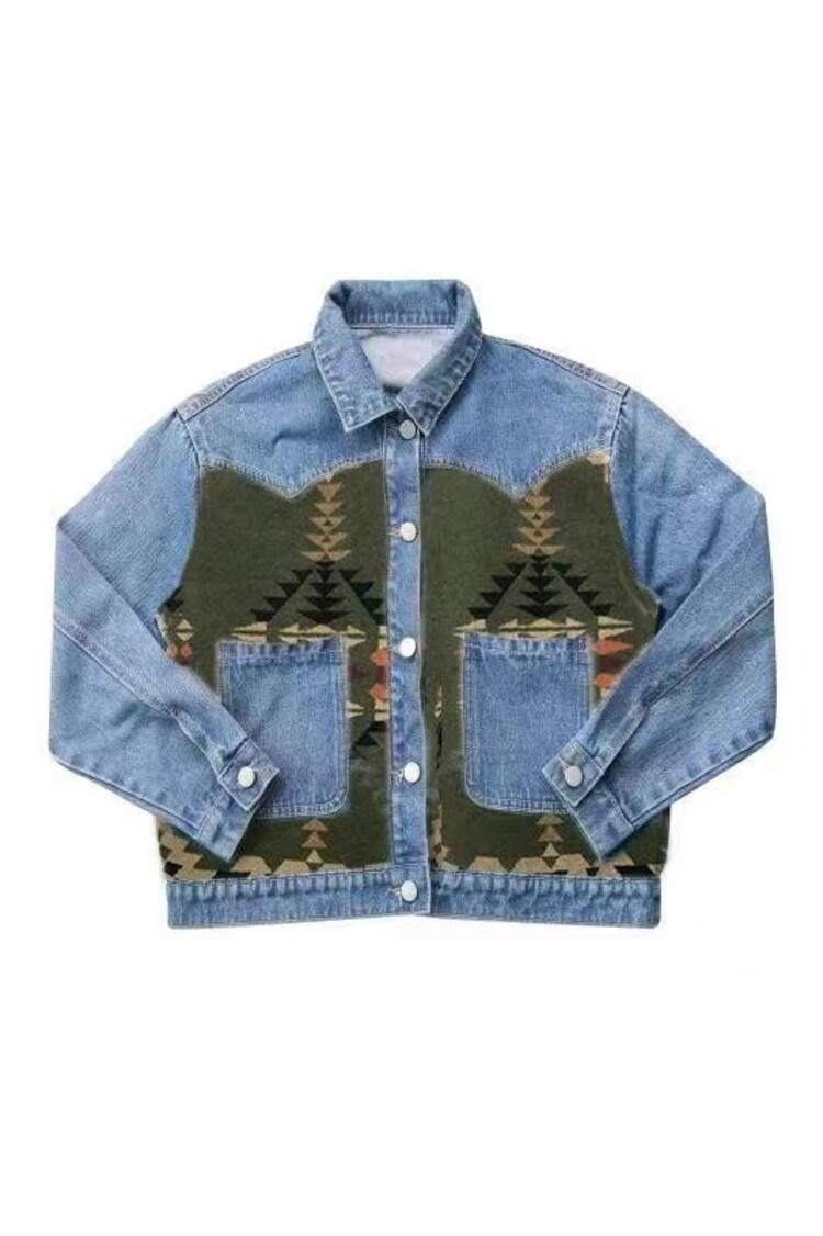 Wild Wild West Contrast Denim Jacket