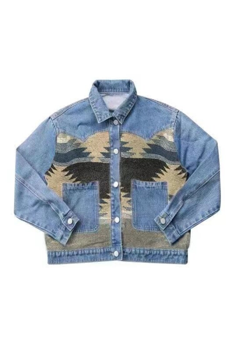 Wild Wild West Contrast Denim Jacket