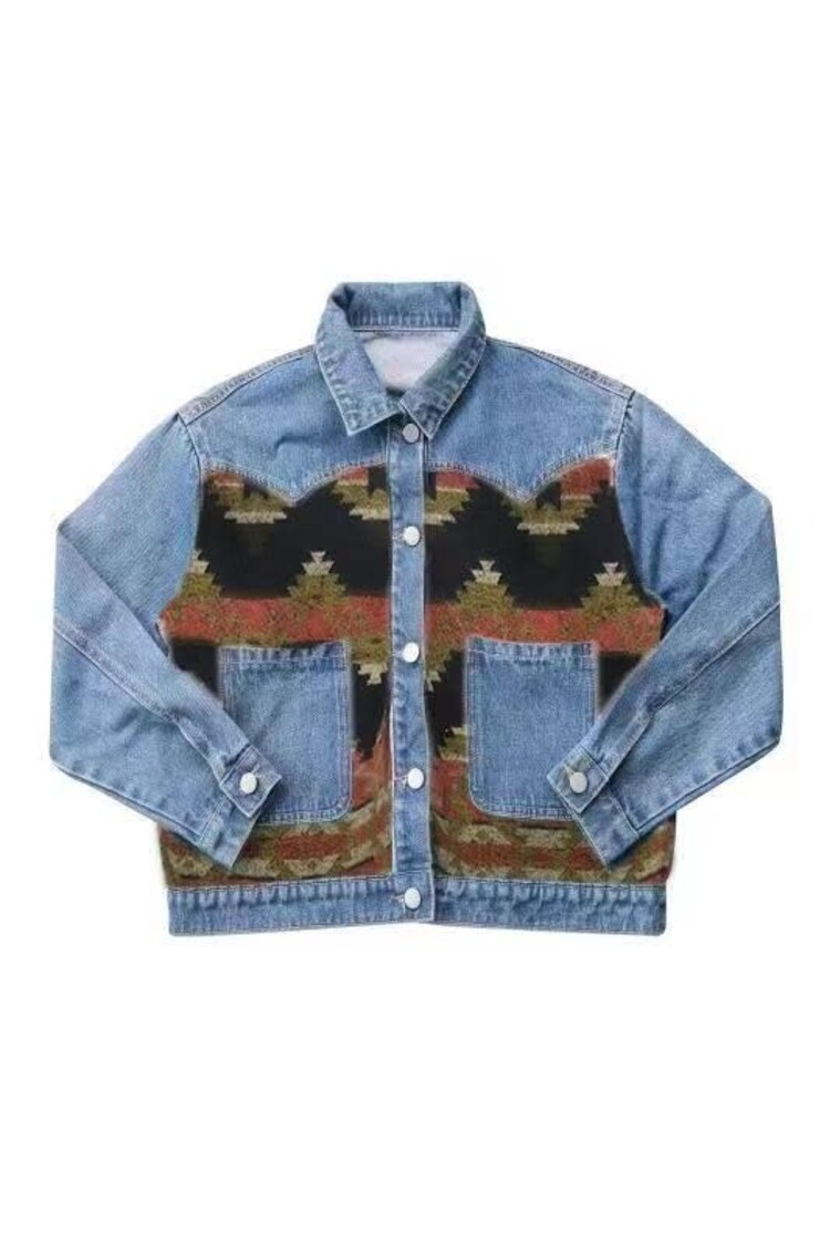 Wild Wild West Contrast Denim Jacket