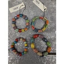 Hadley Wren Multicolor Clay Bracelet