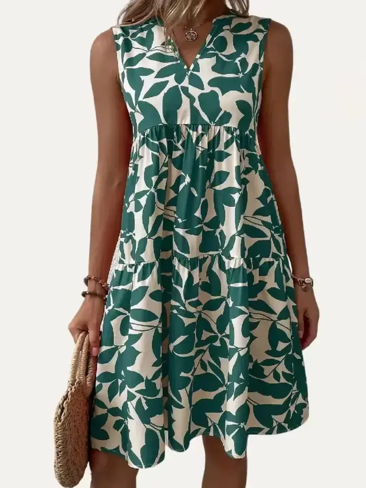 Chic V-Neck Mini Dress