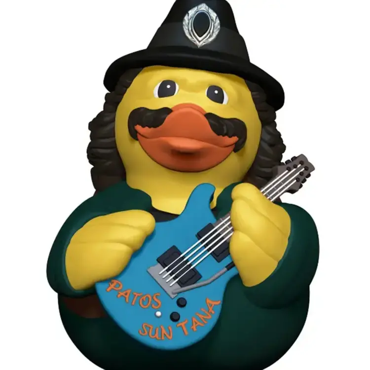 CelebriDucks Patos Sun Tana - Quack Mallard Rubber Duck