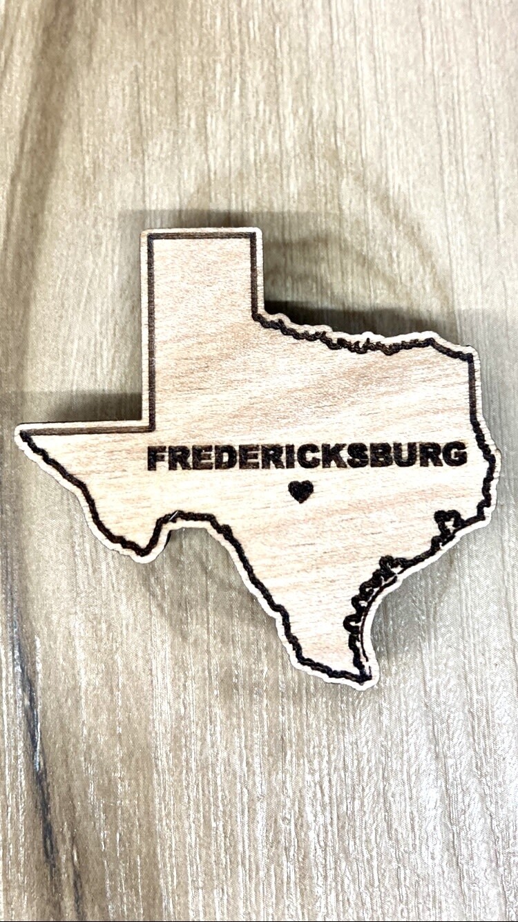 Water House Patio Fredericksburg Texas Magnet.