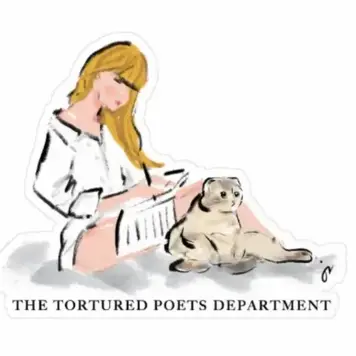 Jennifer Vallez Taylor Swift Tortured Poets Department Sticker