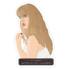 Shop Trimmings Taylor Swift The Tortured Poets Department Chairman Sticker