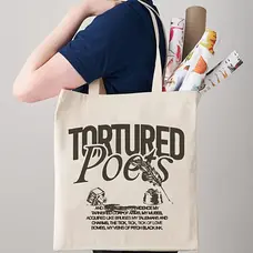 Taylor Tote  Large Tortured Poets Design