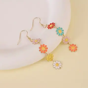 Daisies Drop Earrings