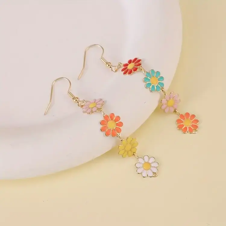 Daisies Drop Earrings