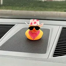 Mini  Cowgirl  Hat Duck w bandana