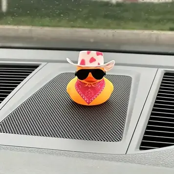 Mini  Cowgirl  Hat Duck w bandana