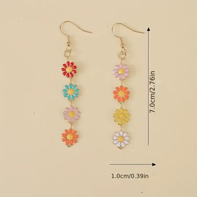 Daisies Drop Earrings