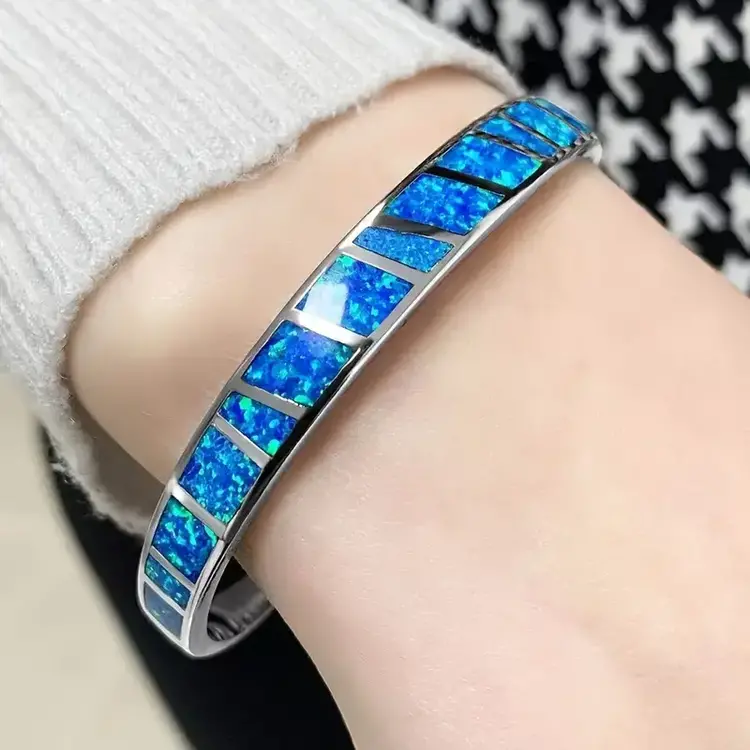 Blue Vintage Cuff Bangle