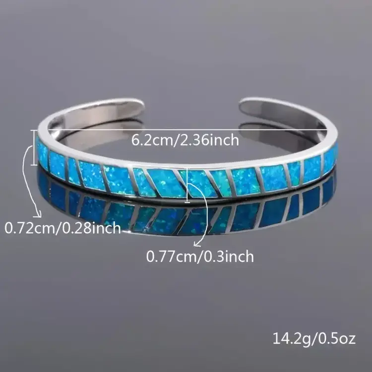 Blue Vintage Cuff Bangle