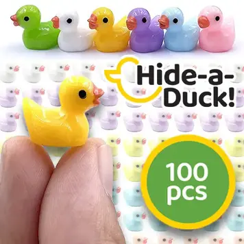 100 pcs Mini Yellow Duck Resin - Hide the Duck game