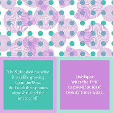 Drinks on Me Napkin Growing Up in 80's