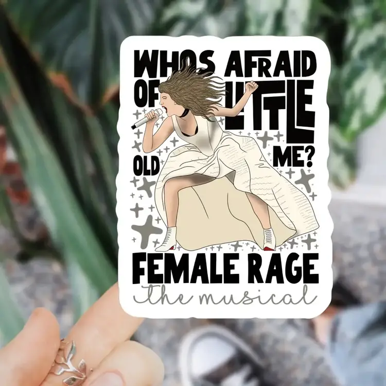 Ace the Pitmatian Co TTPD Female Rage Sticker