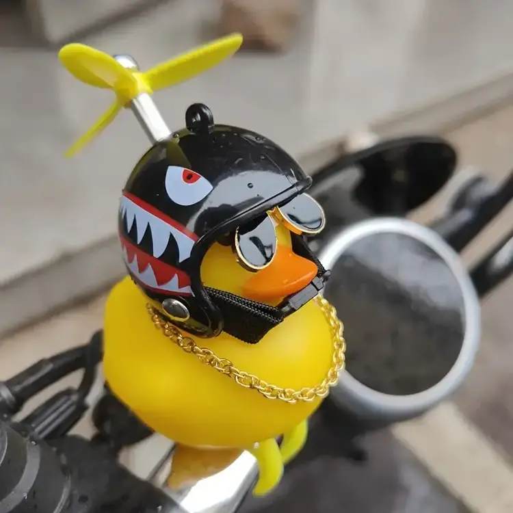 Mini  Bike Handle Helmet Duck