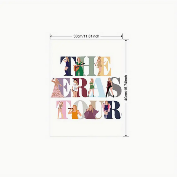 Taylor Art - The Eras Tour w Frame 12x16