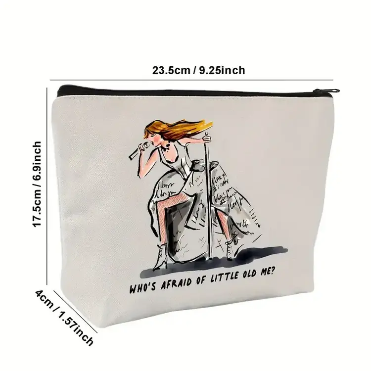 Taylor Swift Cosmetic Bag -  Who's Afraid