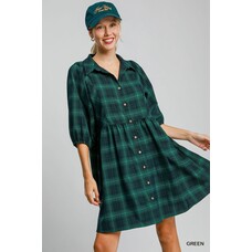 Umgee Checkered Mini Dress