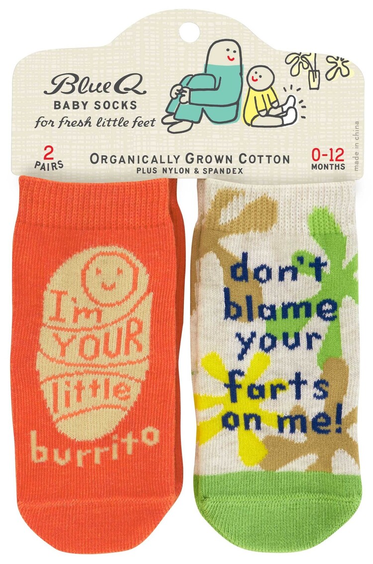 Little Burrito/Don't Blame Me Baby Socks