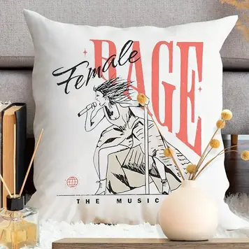 Taylor Swift Female Rage Velvet Throw Pillow