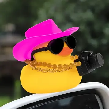 Mini Cowboy Duck with Camera on Floatie