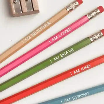 Creativien Studio Self Love Affirmation Pencil Collection