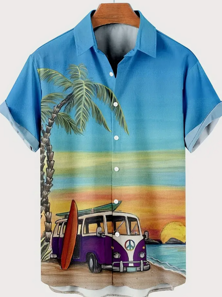 Hawaiian Shirt VW Van