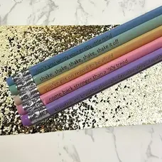 Taylor Swift Engraved Pencil Set - Pastel Colors