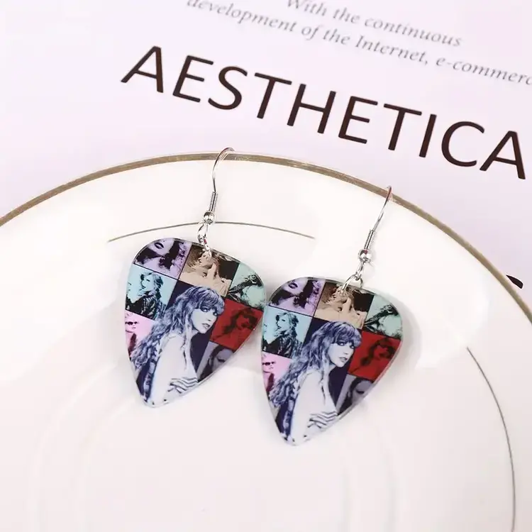 Taylor Swift Eras Tour Guitar Pick Earrings