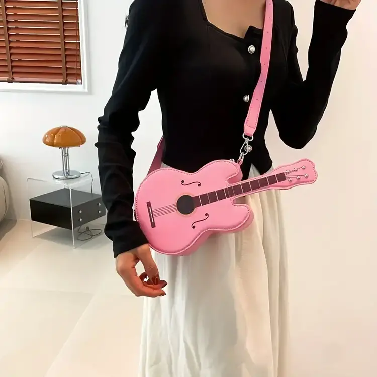 Guitar Shaped Crossbody Bag