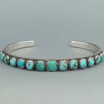 Turquoise Boho Cuff Bracelet
