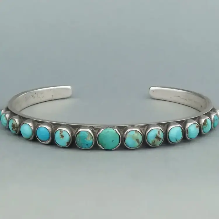 Turquoise Boho Cuff Bracelet