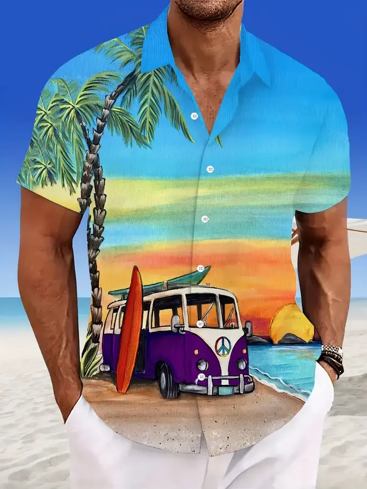 VW Van Hawaiian Shirt