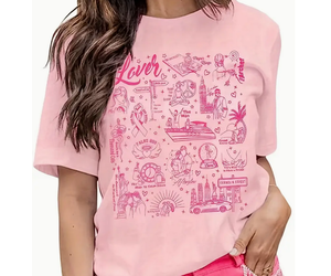 テイラースウィフト Pink Lover シャツ taylor-swift-lover-t-shirt-