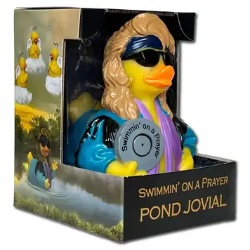 CelebriDucks Pond Jovial - Swimmin' On A Prayer Rubber Duck