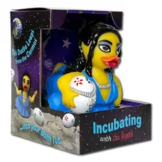 CelebriDucks Ducka Leapa Incubating with Da Eggy Rubber Duck