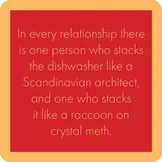 Drinks on Me Coaster Dishwasher