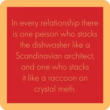 Drinks on Me Coaster Dishwasher